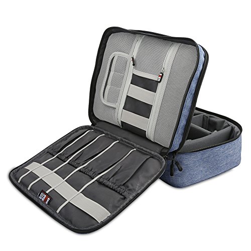 image for BUBM Travel Organizer, Electronic Accessories Storage Bag for Cord, Me