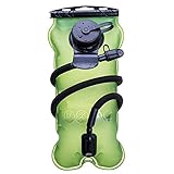GABOSS Emerald Hydration Bladder(Best Rated) 100 Oz/3-Litres, Military Class Quality Water Reservoir, Wide-Opening For Hiking, Bike Trip, Climbing, Hydro Backpack, Outdoor Event
