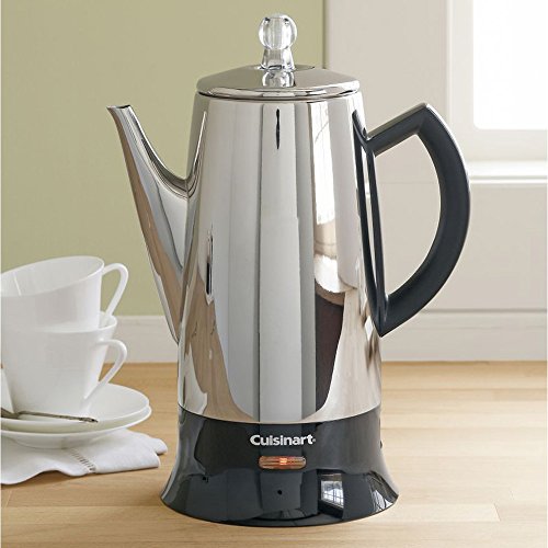 Cuisinart PRC12 Classic 12Cup StainlessSteel Percolator, Black