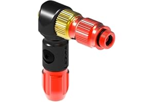 LEZYNE ABS-1 Pro Chuck Bicycle Valve Head, Presta & Schrader Compatible, High Performance, Bike Valve