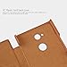 Sony Xperia XA2 Ultra Case,Mangix Flip PU Leather Wallet Smart Sleep Wake Protection Shell Case with Card Slot for Sony Xperia XA2 Ultra (Brown)