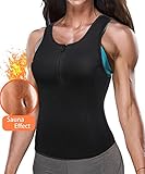 Women Workout Yoga Tank Top Neoprene Gym Sauna Shirts Fitness Running Exercise Wear Sport Racerback Athletic Clothing