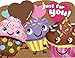 PEACEABLE KINGDOM Scratch And Sniff Cupcake Valentine, 1 EA