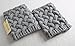 FAYBOX Short Women Crochet Boot Cuffs Winter Cable Knit Leg Warmers Gray