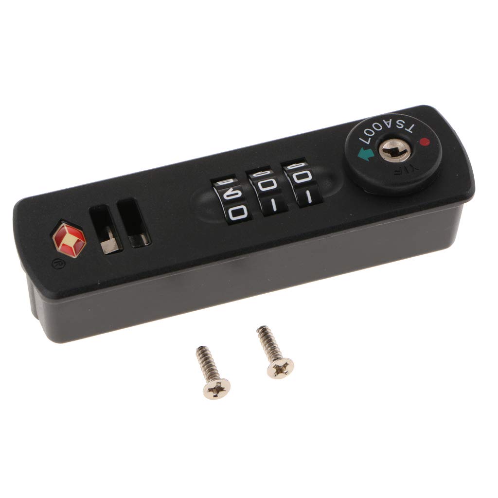 TSA 007 3 Digit Combination Suitcase Luggage Bag Code Lock Padlock HD
