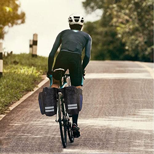 Asdazrxy Rear Side Bike Bags, Bicycle Side Bags, Rear Bike Bags, Bicycle Carrier Bag, for Outdoor Bicycles Commute Shopping Riding Picnic