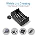 Brilex Smart Battery Charger with LCD Digital Display, Ni-MH/Ni-Cd AA AAA AAAA Lithium ion 18490 18350 17670 17500 RCR123 10440 Rechargeable Batteries