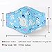 Muryobao Anti Pollution Mask N95 respirator Mask With Valve Replacement Filter Washable Cotton Anti Dust Mouth Mask For Kids Children Child Size Blue Rabbit