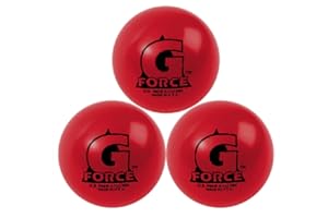 Mylec G-Force Street Hockey Balls, Less-Bounce Street Hockey Balls, Liquid Filled, Perfect for 30-60 Degrees F, Durable Construction, Roller Hockey Ball for Indoor/Outdoor Play (Set of 3)