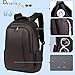 Uoobag KT-01 Slim Laptop Backpack Waterproof Anti-theft Bag 15.6 Dark Coffee