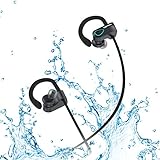 UPGRADED SHARKK Flex 2o Bluetooth Headphones Wireless IP67 Sweatproof Waterproof Sport Earbuds with Mic