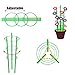 Yojoloin 2 Pack Garden Plant Support Ring Garden Trellis Flower Plastic Pillar with Iron Support Rings Climbing Vegtables&Flowers&Fruit Grow Cage with 3 Adjustable Rings 17.8