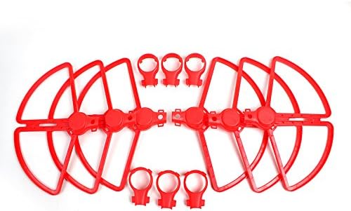 Darkhorse 6PCS Prop Guards Blade Crash Bumper for Yuneec H480 Quadcopter Tool Free Quick Release Quick Disconnect Propeller Protector - Red