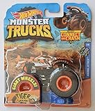 Hot Wheels Monster Jam 1:64 Scale Rodger Dodger Blue Giant Wheels Includes Connect and Crash Car