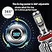 Alla Lighting 10000lm 9007 LED Headlight Bulbs Extremely Super Bright TS-CR HB5 9007 Dual Beam High Low Conversion Kits Headlights Replacement, 6000K Xenon White (Set of 2)