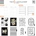 The Happy Planner Big Planner, Horizontal Layout - Black & White with Gold Foil- Disc-bound Planner - Weekly & Monthly Pages - July 2019 to December 2020 - Big Size - 8.5 x 11 in.