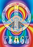 Peace Symbol-Psychedelic, Graphic Poster Print, 24 by 36-Inch