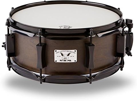 Pork Pie Snare Drum 5x12 Little Squealer Black with Black Hardware