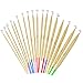 Onshine Circular Knitting Needles 18 Sizes 2 mm - 10 mm Bamboo Knitting Needles with Flexible Colorful Tube and 110 Pcs Multi-Colored Knitting Crochet (31.5 inches)