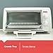 BLACK+DECKER TRO420 4-Slice Toaster Oven, White
