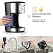 Drip Coffee Machine, IKICH 12 Cup Coffee Maker, 24h Programmable Smart Drip Coffeemaker Coffee Brewer with Glass Thermal Carafe, Permanent Filter and Stainless Steel Decoration for Home and Office