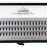 LASHVIEW 0.07mm 20 Root 8mm Short Knot-free Soft Individual Rapid Cluster Eye Lashes Grafting False Eyelashes Individual False Eyelashes Natural Long Mink Fake Eyelashes Extension Handmade