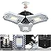 Led Garage Lights Motion Sensor Garage Lighting 60W 6000 LM Three Leaf Garage Led Lights Ceiling Led Adjustable Light Deformable Garage Light Bulb (Motion Activated Version)