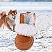 YILEGOU Dog Shoes Puppy Boots Snow Boots with Adjustable Straps Anti-Slip Sole Paw Protectors for Puppy Dog Cat 4 Pack (m)