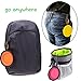 EDOTFISH Silicone Collapsible Dog Bowl Travel Portable Dog Bowl(12oz) Portable Foldable and Expandable Travel Bowl/Pet Food Bowl/Cat Water Bowl