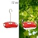 Juegoal 12 oz Hanging Hummingbird Feeder with Four Feeding Ports primary