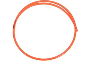 HARFINGTON Polyurethane Round Belts 8mm Dia 3.3ft(1 Meter) Length Smooth Surface PU Urethane Belt for Drive Transmission, Orange