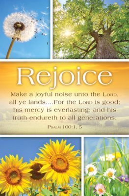 General/Summer Worship Bulletin – “Make a joyful noise…” – KJV – (Package of 100)