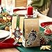 Cookie Bags For Gift Giving - Set of 12 Christmas Treat Boxes - Food Bags For Gifts - 2 Unique Decorative Treat Bags - Easy Assemble Cookie Containers - Premium Candy Boxes Packaging