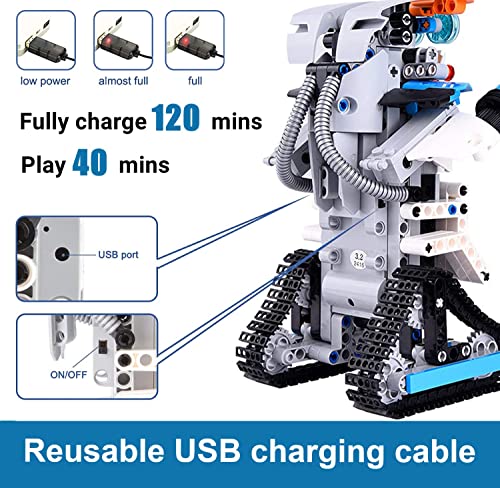 10/mo - Finance Building 5 In 1 Robot Toys For 8-12 Year Old Boys Girls, Remote & APP DIY Educational Toy Science Kits For Kids Technic Coding Robotic Toys Birthday Gift For 8 9 10 11 12 Years Kids 603pcs - View #8