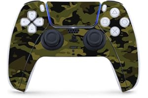 MightySkins Skin Compatible With PS5 / Playstation 5 Controller - Green Camouflage | Protective, Durable, and Unique Vinyl De