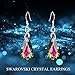 Sterling Silver Teardrop Dangle Drop Earrings with Swarovski Crystals Fine Jewelry Gift for Women Girls