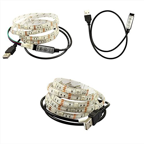 Happy Hours - 30 Beads Per Meter Colorful Light Strings / Waterproof RGB Bicycle Wheel Lights / LED Bike Light Wheel / Color changing LED Strip Front And Back (2.0 Meters) - Thumbnail 2