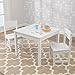 KidKraft Wooden Aspen Table & 2 Chair Set, Children's Furniture, White