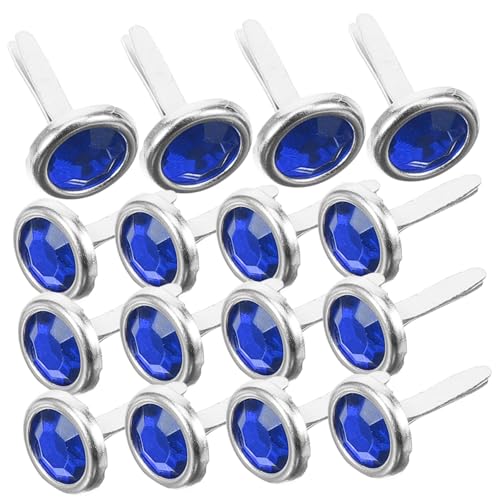 HEATSHAKING 100Pcs Metal Brads for Crafts Smooth Edged Fasteners for DIY Scrapbooking Creative Projects Activities Durable Safe