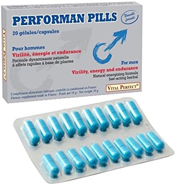 "Performan pills" new formula for virility, power and endurance in men - sexual stimulant aphrodisiac in 20 capsules