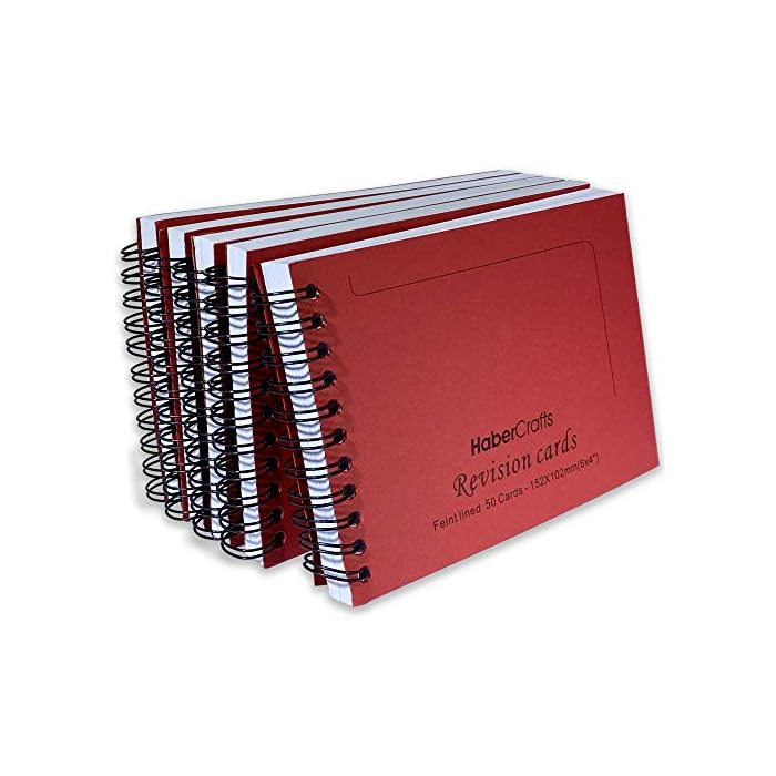 Buy Flashcards Revision Book Study Cards Ruled Notepad Notebook Index