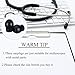 BBTO 36 Pieces Replacement Ear Tips for Stethoscopes, Universal Soft-sealing Earbuds(Black)