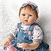 SanyDoll Reborn Baby Doll Soft Silicone Vinyl 22inch 55cm Lovely Lifelike Cute Baby Boy Girl Toy Cowboy Dress Doll