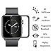 [2-Pack] Apple Watch Serie 4 40mm Screen Protector, EcoPestuGo [9H Hardness] [Anti-Scratches] [Anti-Fingerprint] Tempered Glass Screen Protector Film Compatible Watch Serie 4 40mm [Black]