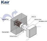 Kair 100mm 4 inch Round Ducting Wall Plate for Extractor Fan Vent UK Made view 5