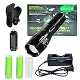 Tactical LED Flashlight, Kungix 5 Models 1200 Lumens Zoomable Torch