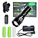 Tactical LED Flashlight, Kungix 5 Models 1200 Lumens Zoomable Torch
