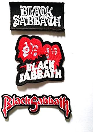 BLACK SABBATH Patch Sew Iron On Embroidered Rock Band Music Logo Heavy Metal DIY