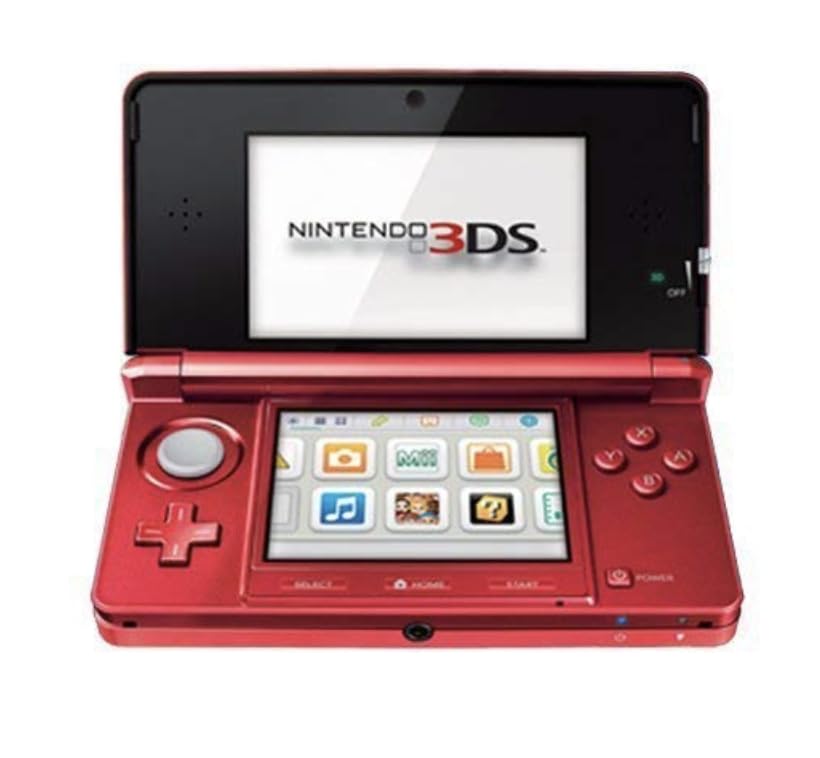 XEOLAX 3DS Handheld Game Console - Includes Charger, Memory card and Stylus Region Free REFURBISHED (Flare Red)