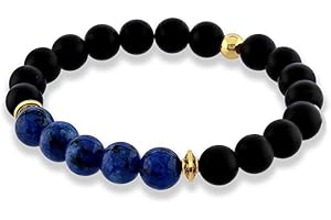 Believe London Gemstone Healing Chakra Bracelet Anxiety Crystal Natural Stone Men Women Stress Relief Reiki Yoga Diffuser Semi Precious